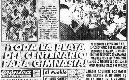 Cronica:Toda La Plata del Centenario para Gimnasia